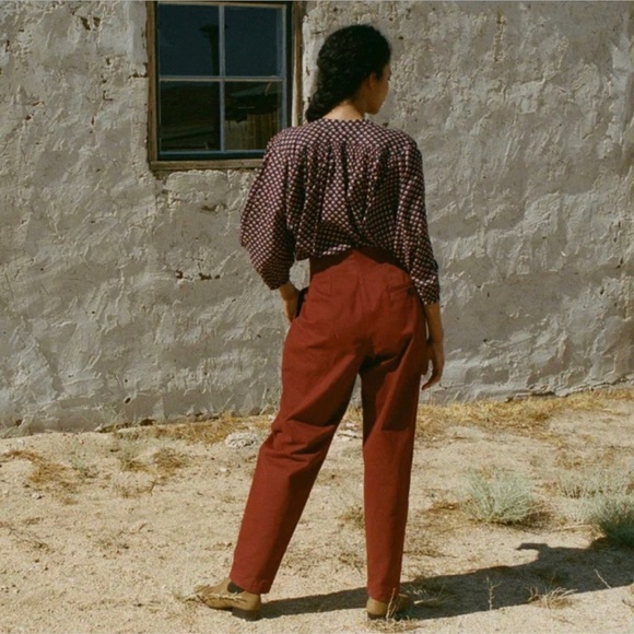 Doen Louvre Pant in Terracotta - Picture 2 of 6